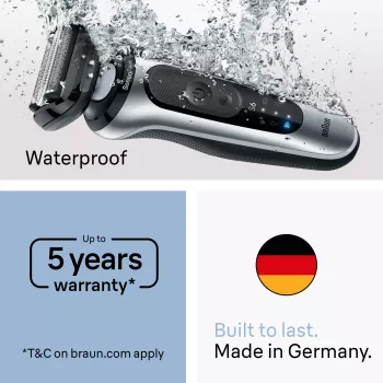 Elektriskais skuveklis BRAUN Series 6 62-B1200S Wet & Dry ar integrētu bārdas apgriezēju