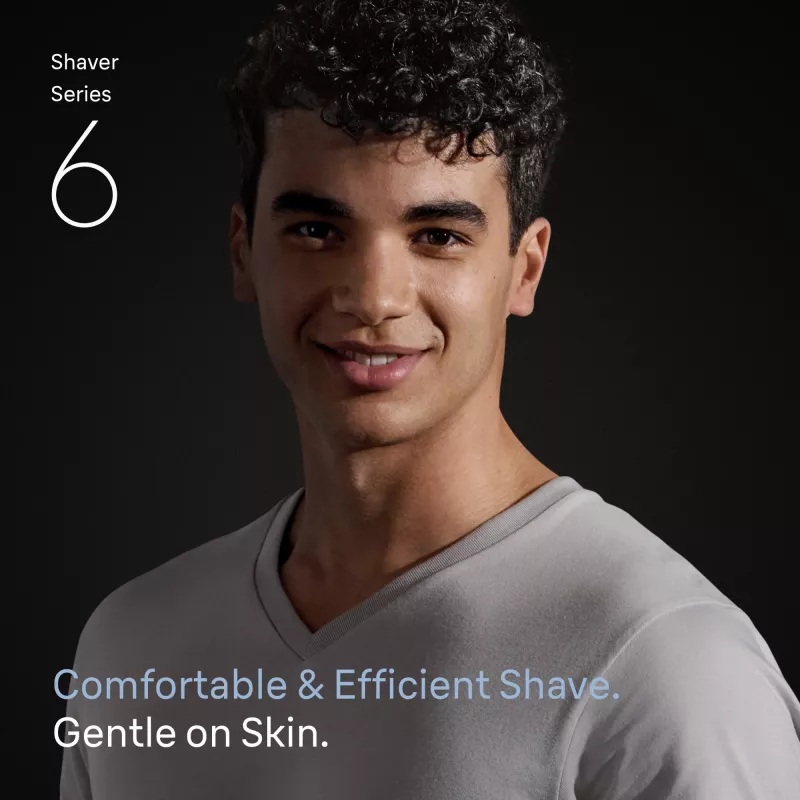 Elektriskais skuveklis BRAUN Series 6 62-B1200S Wet & Dry ar integrētu bārdas apgriezēju