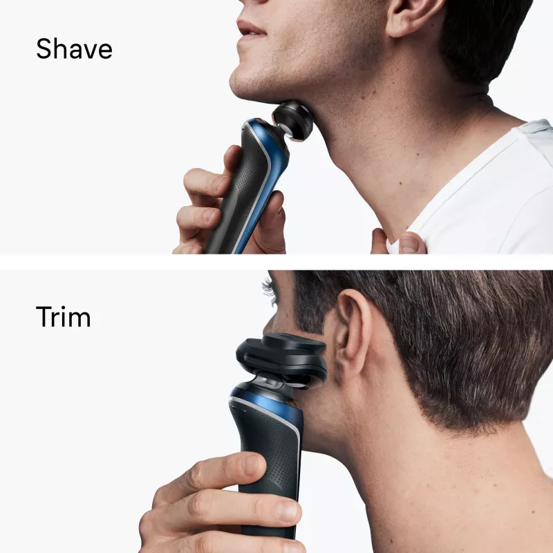 Elektriskais skuveklis BRAUN Series 6 62-B1200S Wet & Dry ar integrētu bārdas apgriezēju