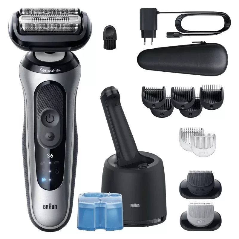 Folijas skuveklis Braun Series 6 62-S7650cc sudrabains litija jonu baterija