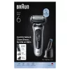 Folijas skuveklis Braun Series 6 62-S7650cc sudrabains litija jonu baterija