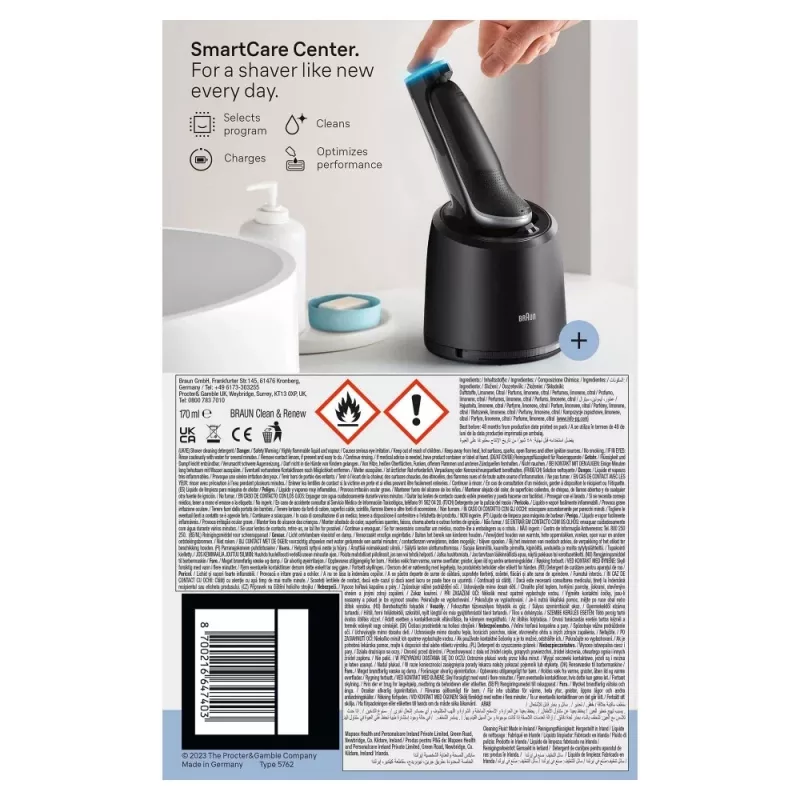 Folijas skuveklis Braun Series 6 62-S7650cc sudrabains litija jonu baterija