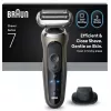 Braun Series 7 72-C1200s elektriskais skuveklis - mitrai un sausai skūšanai, melns/bronzas, nerūsējošais tērauds