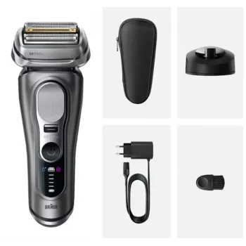 Folijas skuveklis Braun Series 9 Pro+ 9615S Melns Pelēks nerūsējošais tērauds