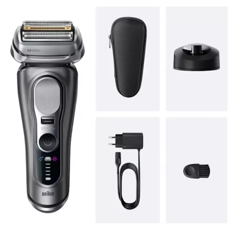 Folijas skuveklis Braun Series 9 Pro+ 9615S Melns Pelēks nerūsējošais tērauds
