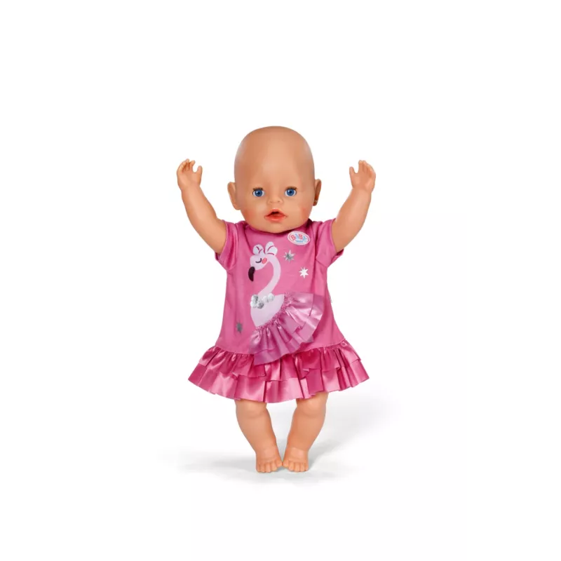 Leļļu kleita Peterkin BABY born Flamingo 43 cm lellēm, salokāma, vecumam 3+