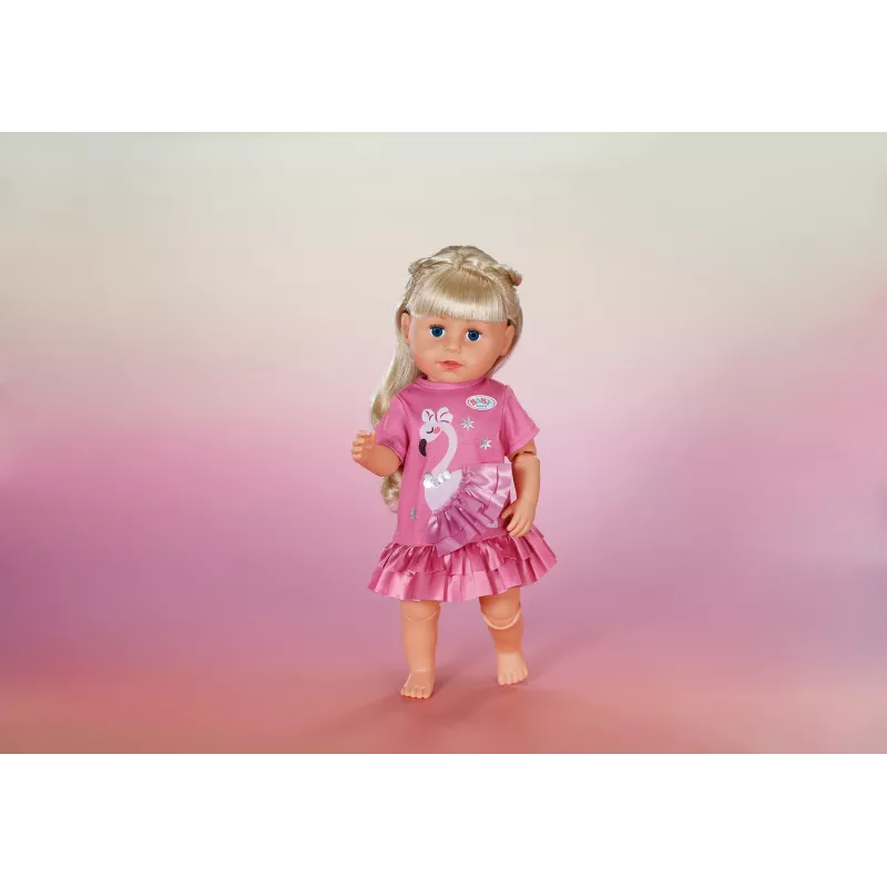 Leļļu kleita Peterkin BABY born Flamingo 43 cm lellēm, salokāma, vecumam 3+