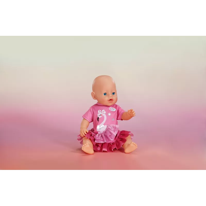 Leļļu kleita Peterkin BABY born Flamingo 43 cm lellēm, salokāma, vecumam 3+