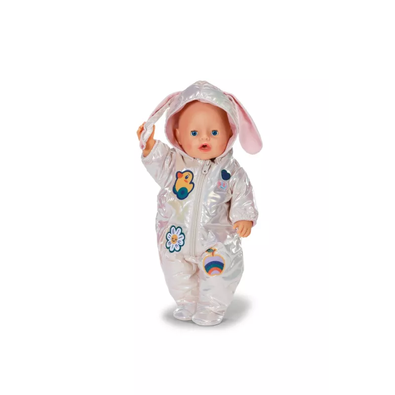 Leļļu kombinezons Peterkin BABY born Winter Suit Cream 43 cm lellēm, salokāms, piemērots no 3 gadu vecuma