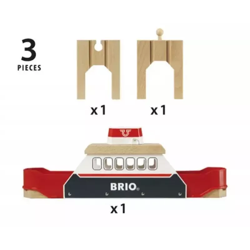 Ainavu piederums BRIO koka dzelzceļam no Ravensburger — modelis 33569, 3 daļas, LR44 baterija iekļauta