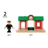 Model Railway Record & Play Station by Ravensburger – BRIO, 3 daļas, AA baterija, melna/zaļa/sarkana