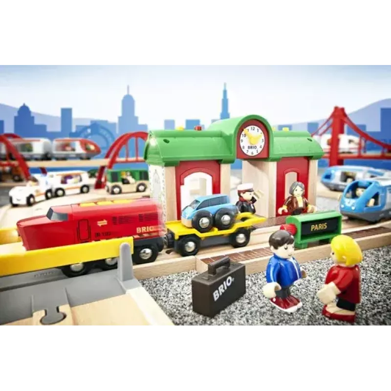 Model Railway Record & Play Station by Ravensburger – BRIO, 3 daļas, AA baterija, melna/zaļa/sarkana