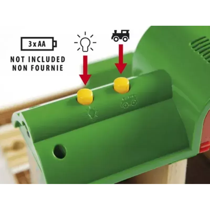 Model Railway Record & Play Station by Ravensburger – BRIO, 3 daļas, AA baterija, melna/zaļa/sarkana