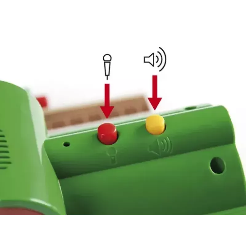 Model Railway Record & Play Station by Ravensburger – BRIO, 3 daļas, AA baterija, melna/zaļa/sarkana