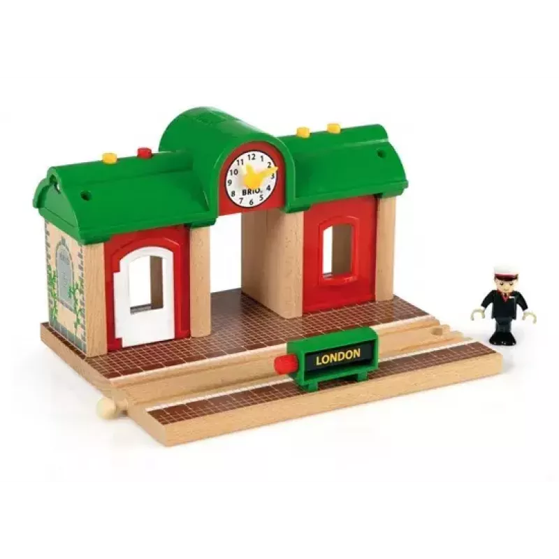 Model Railway Record & Play Station by Ravensburger – BRIO, 3 daļas, AA baterija, melna/zaļa/sarkana