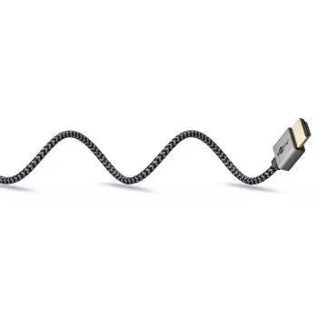 Goobay HDMI kabelis 3 m Type A vīrišķais pret vīrišķo 18 Gbit/s pelēks