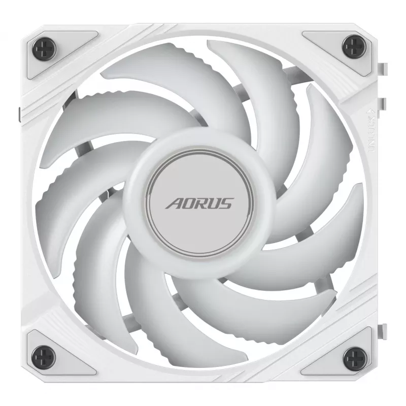 GIGABYTE AORUS EZ CHAIN FAN 120 ICE Viss-vienā šķidruma dzesētājs 12 cm Balts
