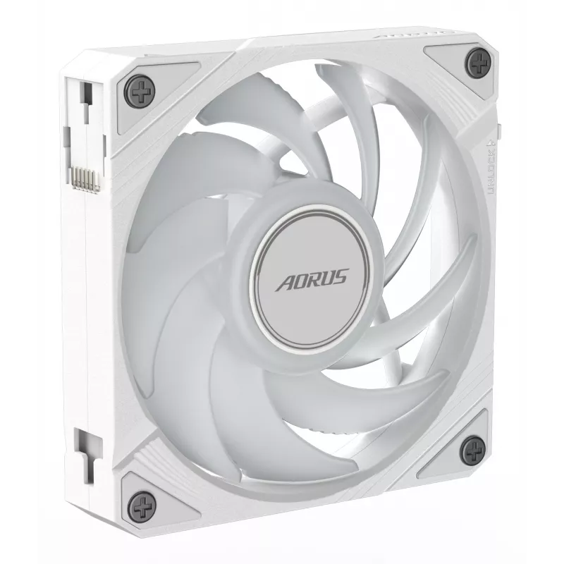 GIGABYTE AORUS EZ CHAIN FAN 120 ICE Viss-vienā šķidruma dzesētājs 12 cm Balts