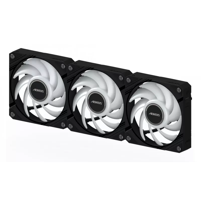 GIGABYTE AORUS EZ CHAIN FAN 120 (3 gab.) mātesplate 12 cm melns 3 gab.