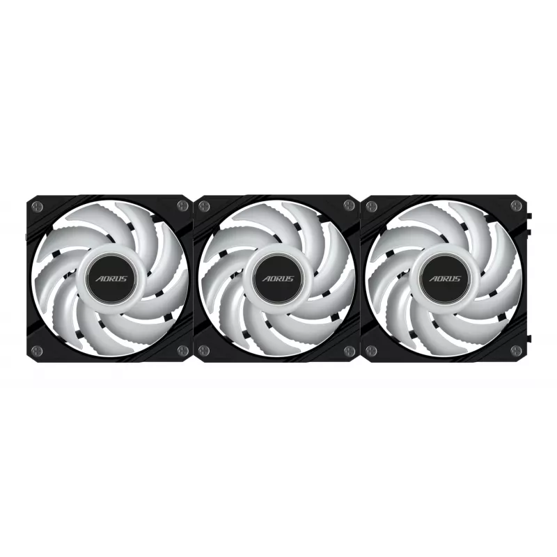 GIGABYTE AORUS EZ CHAIN FAN 120 (3 gab.) mātesplate 12 cm melns 3 gab.