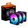 GIGABYTE AORUS EZ CHAIN FAN 120 (3 gab.) mātesplate 12 cm melns 3 gab.