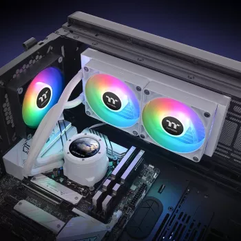 THERMALTAKE ūdens dzesēšana - TH240 V2 Ultra ARGB Sync viss-vienā šķidruma dzesētājs - Baltā edīcija