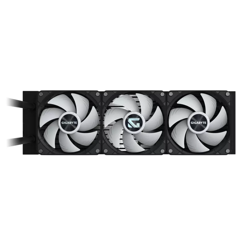 GIGABYTE GAMING 360 šķidruma CPU dzesētājs - 3x120mm ARGB ventilatori, iebīdāms bloķēšanas mehānisms, DAISY-CHAIN, saderīgs ar Intel LGA 1851 un AMD AM5