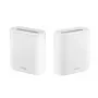 ASUS EBM68(2PK) – Expert WiFi Tri-band (2.4 GHz / 5 GHz / 5 GHz) Wi-Fi 6 (802.11ax) Balts 3 iekšējās