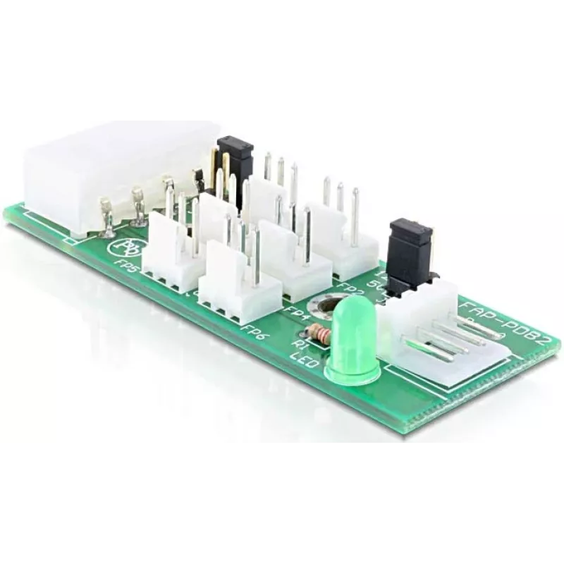 DELOCK sadales plate 6x ventilators 5V/12V