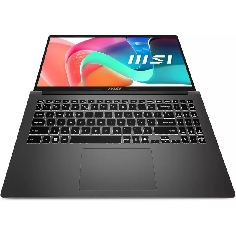 Portatīvais dators MSI Modern 15 F13MG-802 — 15,6 collu Full HD, Intel Core i5-1334U, 16 GB RAM, 512 GB SSD, Intel Iris Xe, Windows 11 Home, pelēks