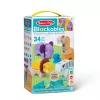 Konstrukciju rotaļlietu komplekts Spin Master Melissa & Doug Blockables Safari Playset – figūras un kraujamie klucīši