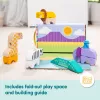 Konstrukciju rotaļlietu komplekts Spin Master Melissa & Doug Blockables Safari Playset – figūras un kraujamie klucīši