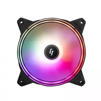 Chieftec NF-1225RGB datora dzesēšanas sistēma Datora korpusa ventilators 12 cm Melns 1 gab.