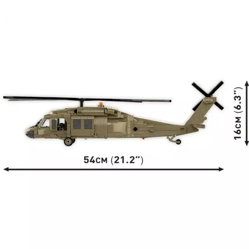 Konstrukciju komplekts Cobi Sikorsky UH-60 Melns Hawk 928 bloki, modelis COBl-5906