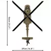 Konstrukciju komplekts Cobi Sikorsky UH-60 Melns Hawk 928 bloki, modelis COBl-5906