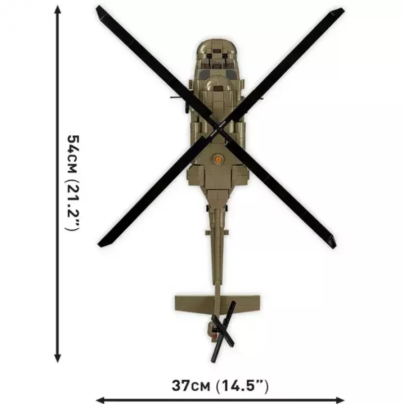 Konstrukciju komplekts Cobi Sikorsky UH-60 Melns Hawk 928 bloki, modelis COBl-5906