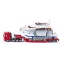 Siku Heavy Haulage Transporter ar jahtu, Smagās transportēšanas vedēja modelis, Salikts, 1:87, Zēns/Meitene, 3 gadi, 99 gadi