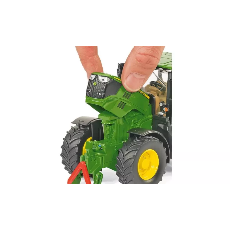 Siku John Deere 6210R, traktora modelis, 3 gadi, metāls, plastmasa, melnā, zaļā