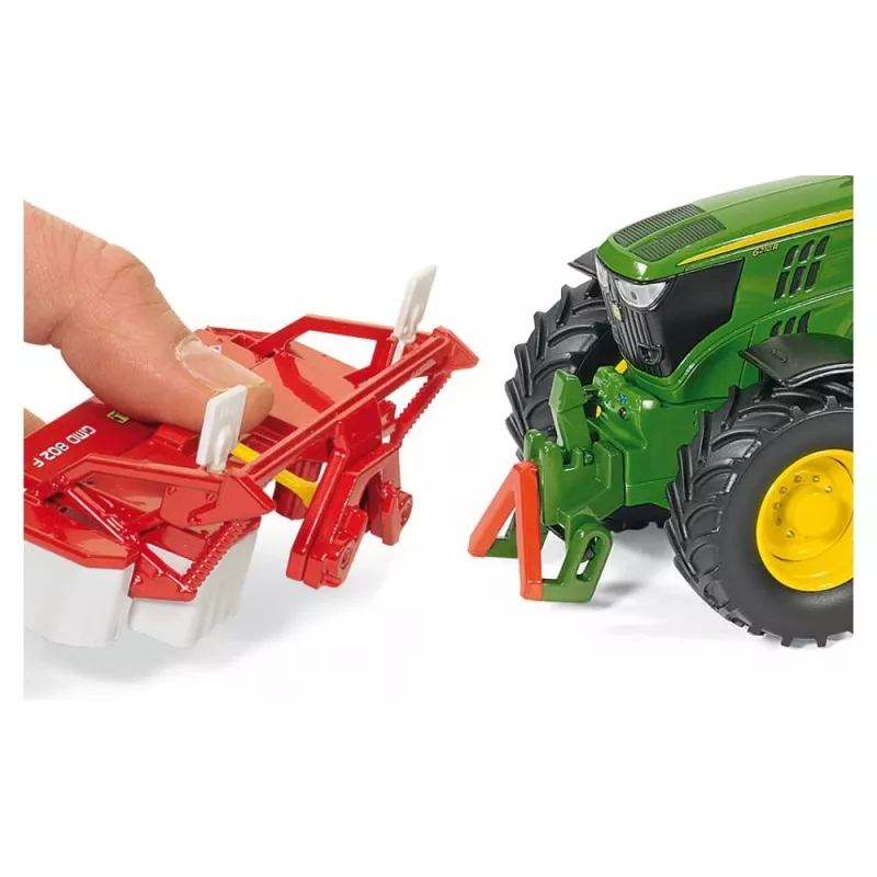 Siku John Deere 6210R, traktora modelis, 3 gadi, metāls, plastmasa, melnā, zaļā