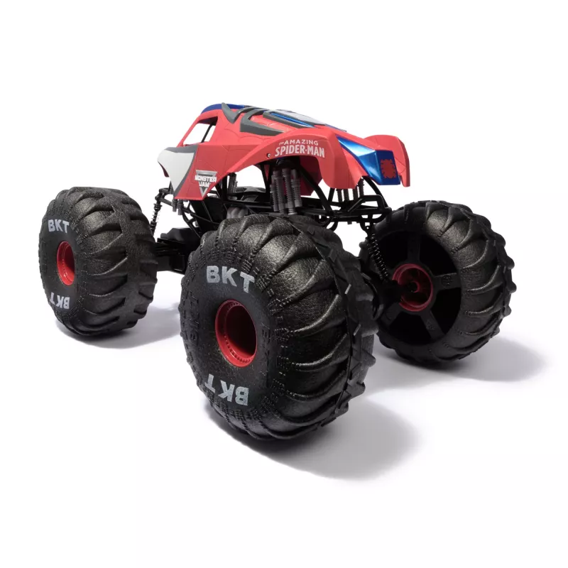 Monster Jam Marvel Mega Spider-Man RC Monster Truck, visurgājējs, vairāk nekā 2 pēdas garš, 1:6 mērogā, supervaroņu bērnu rotaļlietas zēniem un meitenēm no 4 gadu vecuma