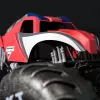 Monster Jam Marvel Mega Spider-Man RC Monster Truck, visurgājējs, vairāk nekā 2 pēdas garš, 1:6 mērogā, supervaroņu bērnu rotaļlietas zēniem un meitenēm no 4 gadu vecuma