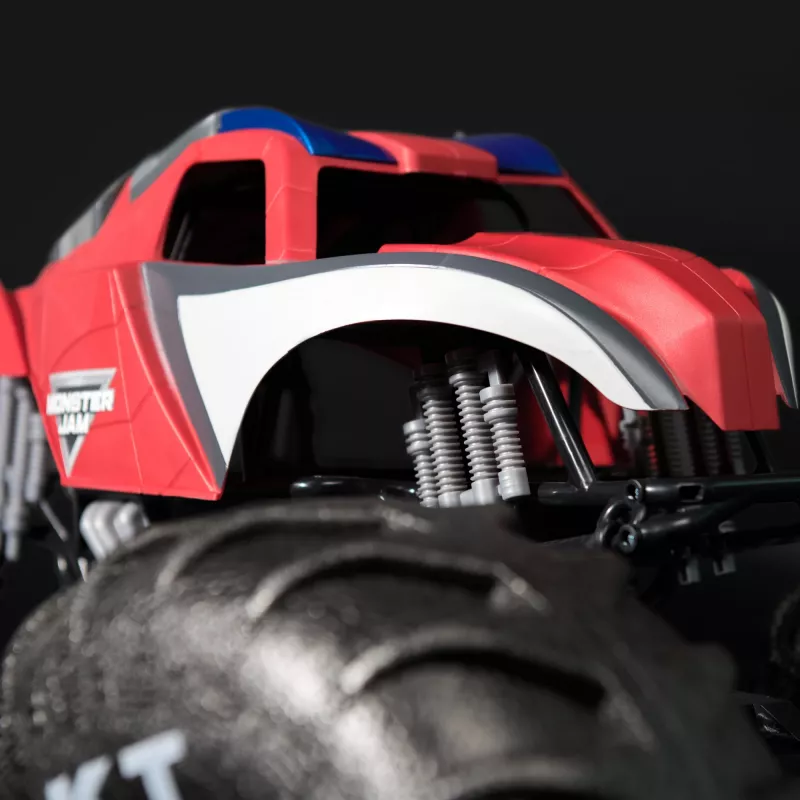 Monster Jam Marvel Mega Spider-Man RC Monster Truck, visurgājējs, vairāk nekā 2 pēdas garš, 1:6 mērogā, supervaroņu bērnu rotaļlietas zēniem un meitenēm no 4 gadu vecuma