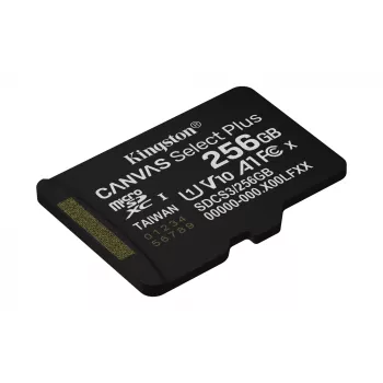 Kingston Technology 256GB micSDXC Canvas Select Plus Gen3 150R A1 viena paka w/o ADP