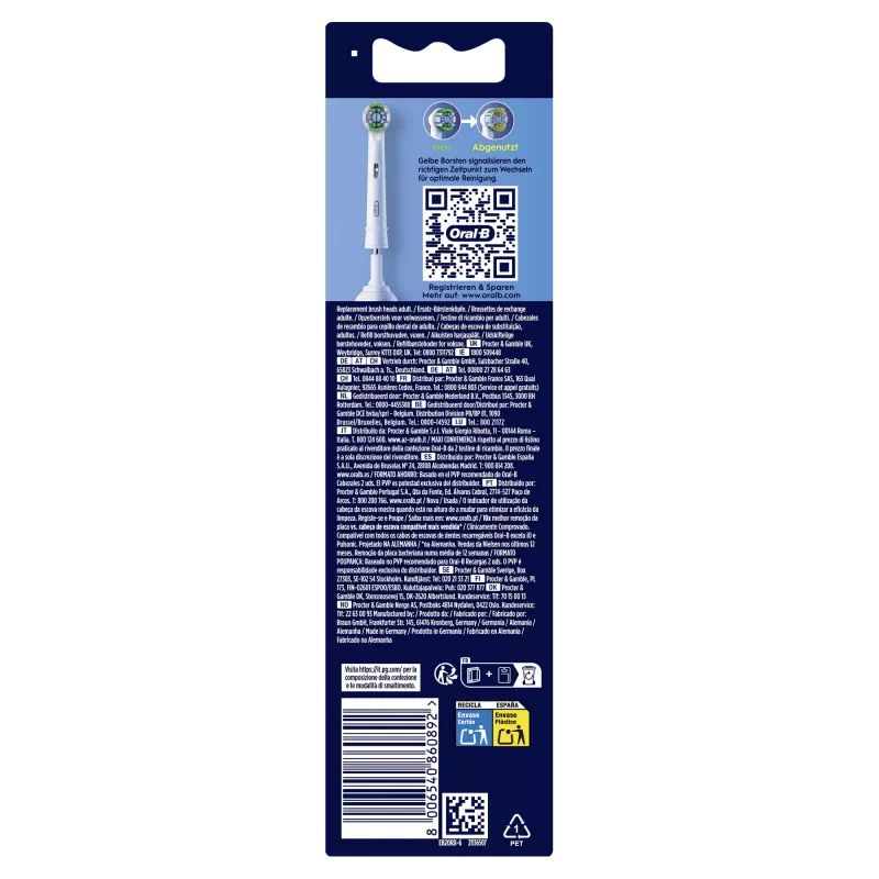 Zobu birstes galviņas Braun Oral-B Pro Precision Clean 6 iepakojumā