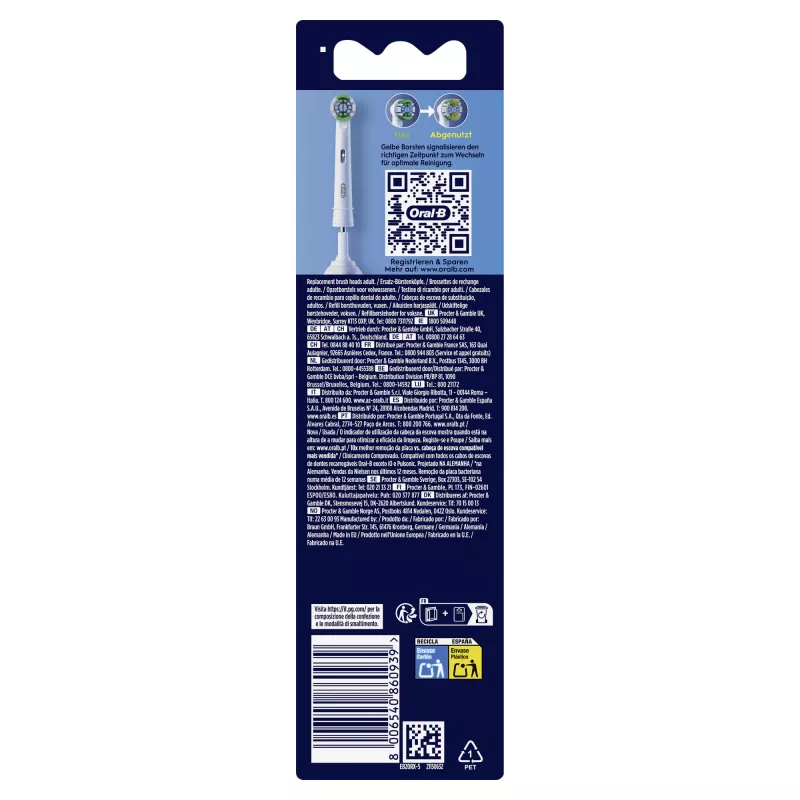 Oral-B Precision Clean 860939 5 gab. Balts