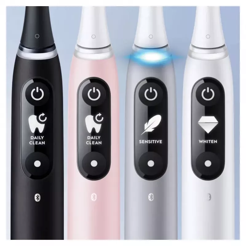 Oral-B iO Duo Pieaugušo vibrējošā zobu birste Melna, Rožu
