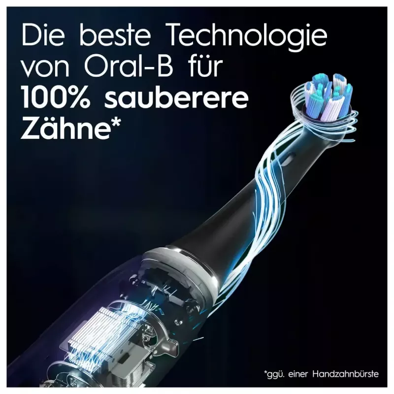 Oral-B iO iO10 pieaugušo rotējošā zobu birste melnā krāsā