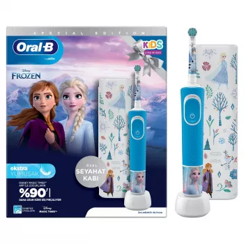 Oral-B Vitality Pro Frozen bērnu rotējoši svārstīga zobu birste melna, pelēka