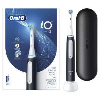 Oral-B elektriskā zobu birste Pieaugušajiem Rotējoši-svārstīga zobu birste Melna Balta