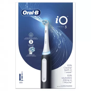 Oral-B elektriskā zobu birste Pieaugušajiem Rotējoši-svārstīga zobu birste Melna Balta
